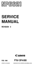 Thumbnail canon np6621 service manual Thumbnail canon np6621 service manual