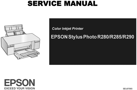 Product picture Epson R280/r285/r290   Printer Service Repair Manual